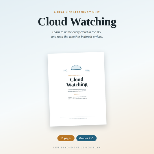 Cloud Watching Unit Study | Cloud Identification & Weather for Grades K to 5