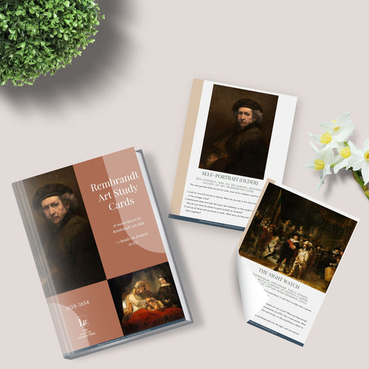 Rembrandt van Rijn Art Study Cards | Picture Study for Homeschool